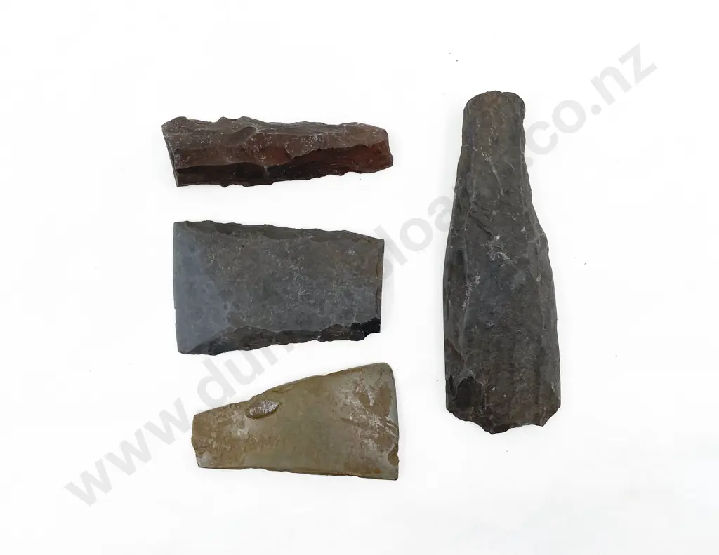 Four Adze Roughouts From The Pitcairn Islands Image 1++