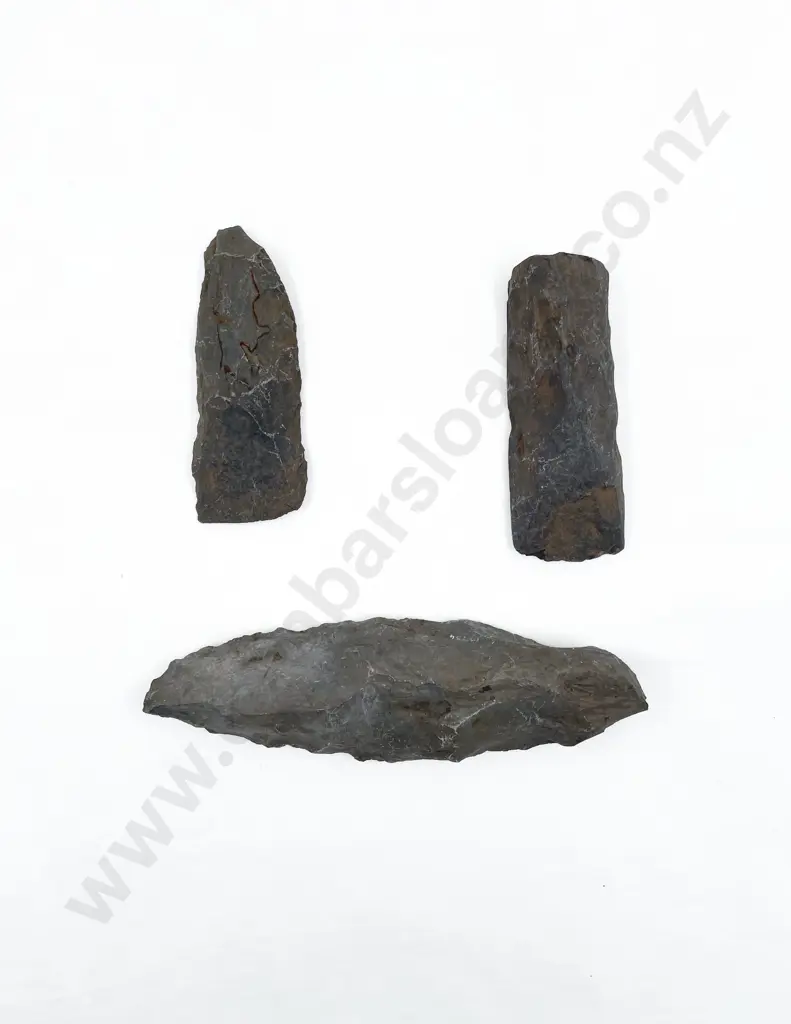 Three Adze Roughouts From The Pitcairn Islands Image 1++