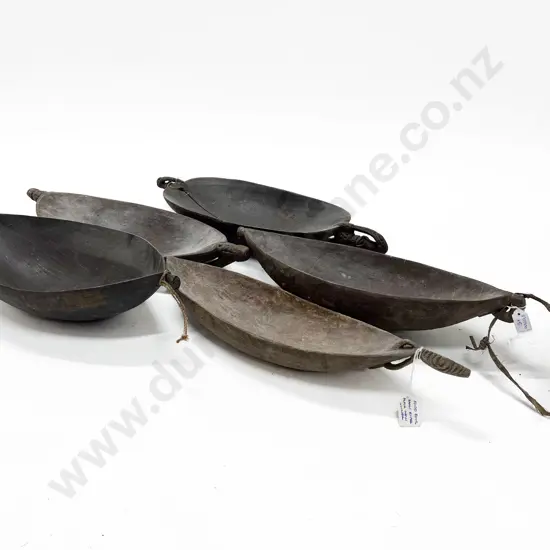 Five Elliptical Ramu River Food Bowls