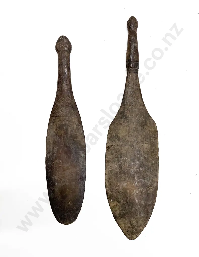 Two Small Ramu River Paddles Image 1++