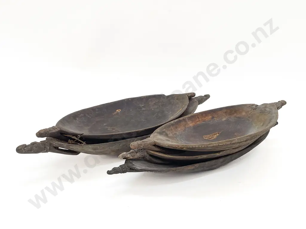 Five Elliptical Ramu River Food Bowls Image 1++
