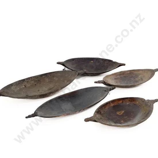 Five Elliptical Ramu River Food Bowls