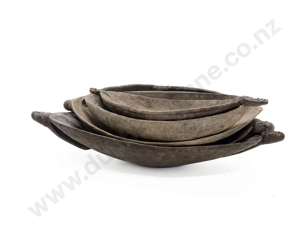 Five Elliptical Ramu River Food Bowls Image 1++