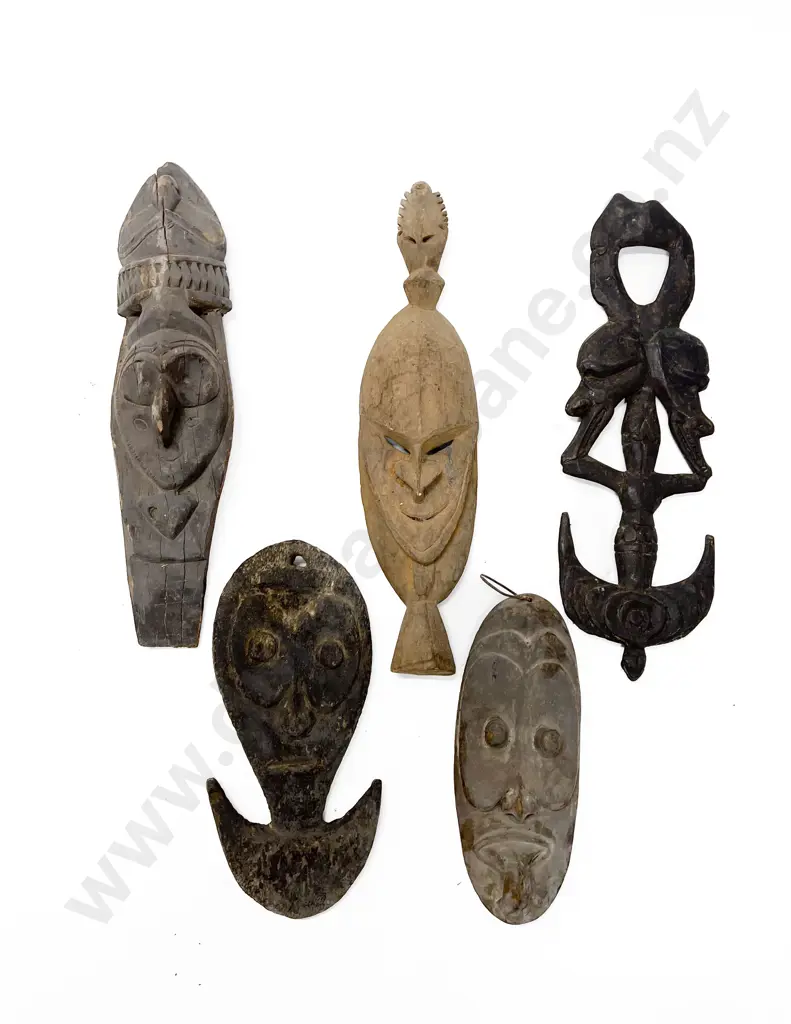 Five Assorted Ramu River Masks Image 1++