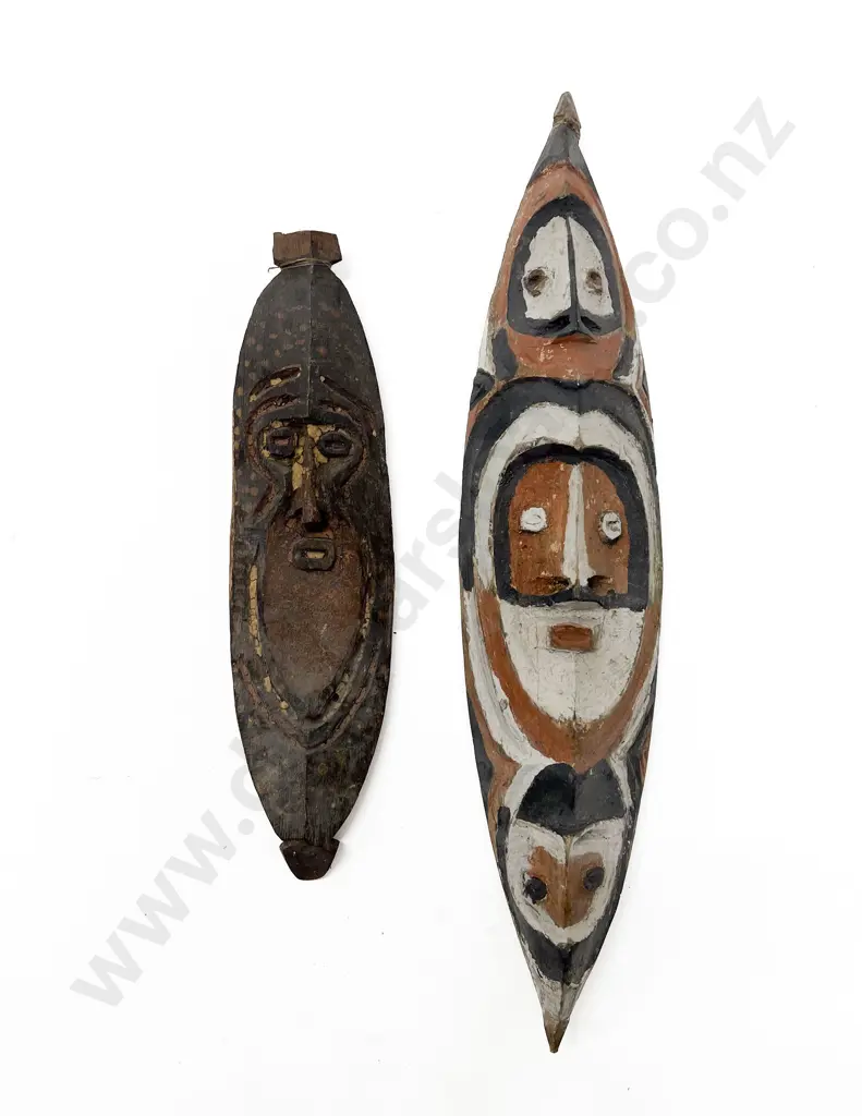 Two Ramu River Flute Masks Image 1++