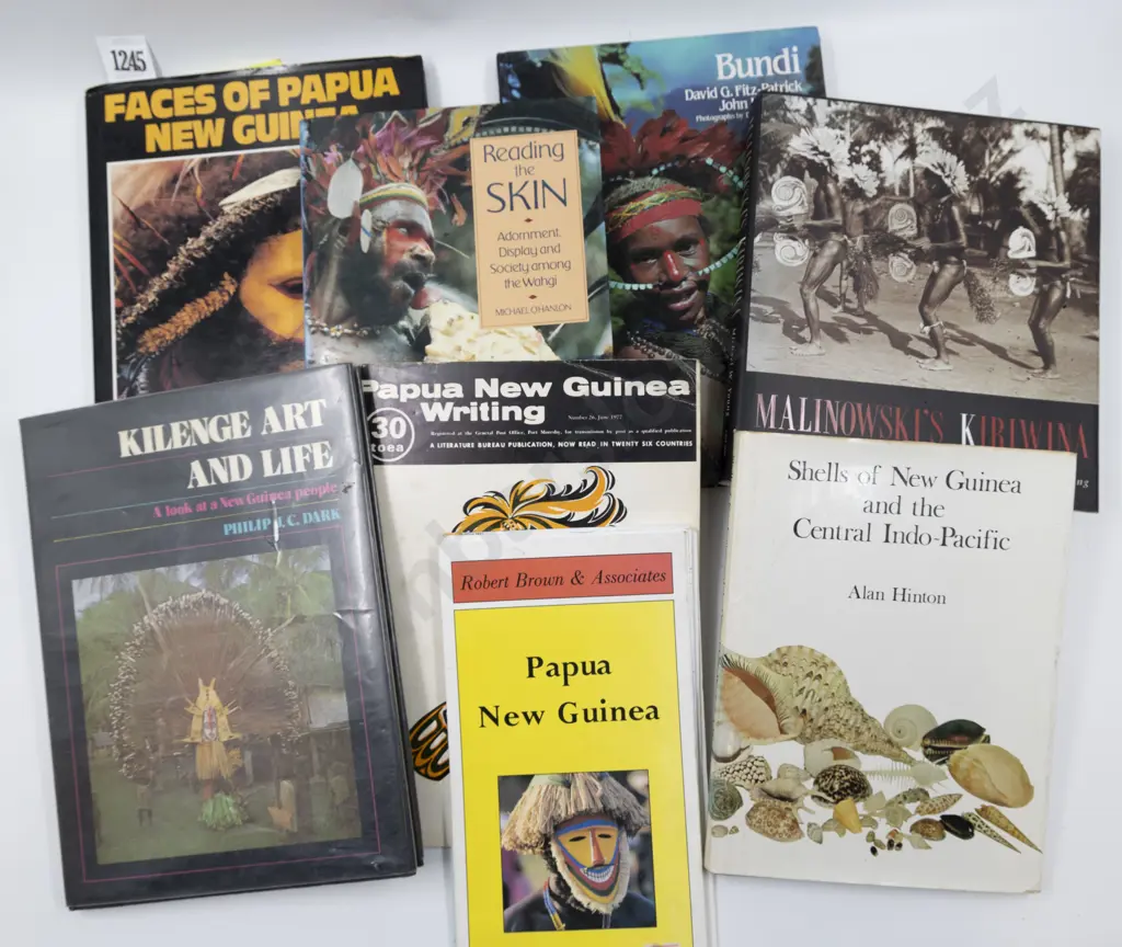 Collection of Various Papua New Guinea Reference Books (7) with Map Image 1++
