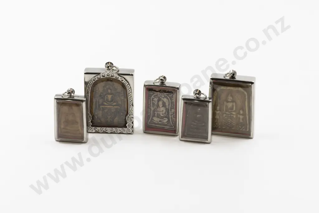 Five Thai Buddhist Votive Tablets Image 1++