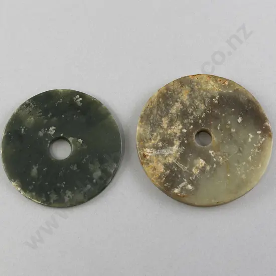Two Tang-Style Jade Bi Discs