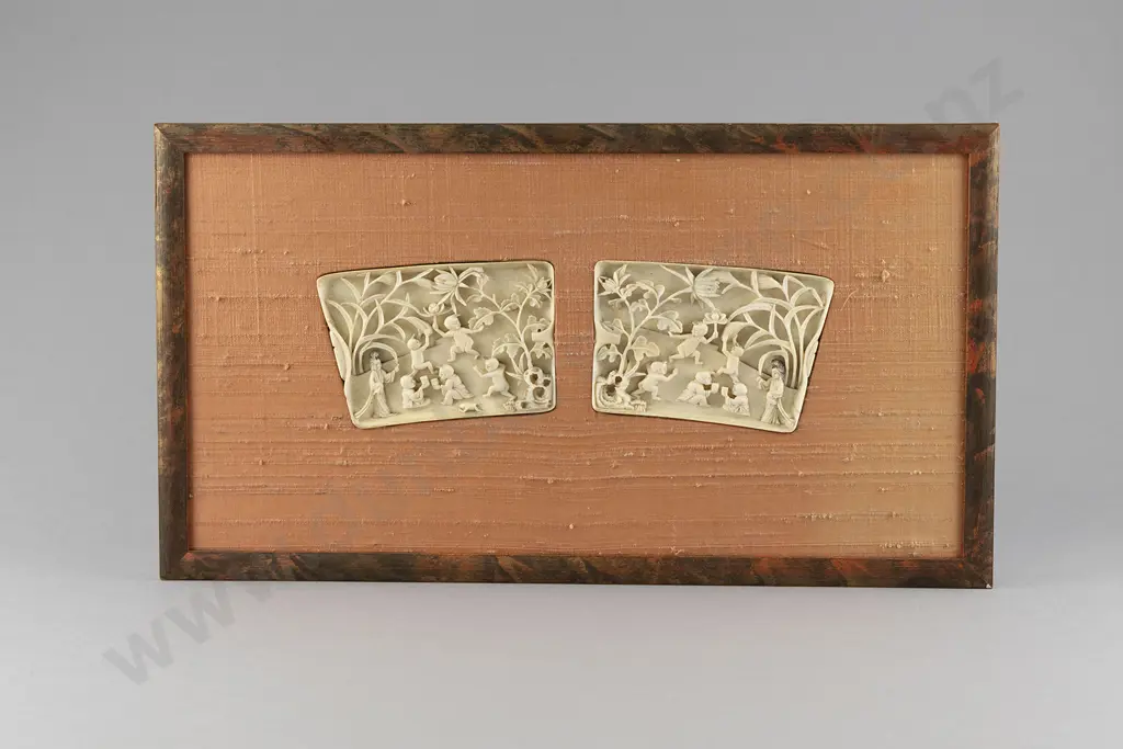 Two Ivory Scenes Together In Frame Image 1++