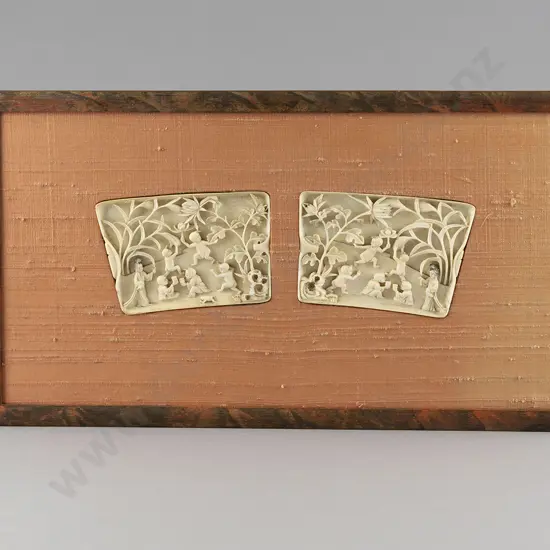 Two Ivory Scenes Together In Frame