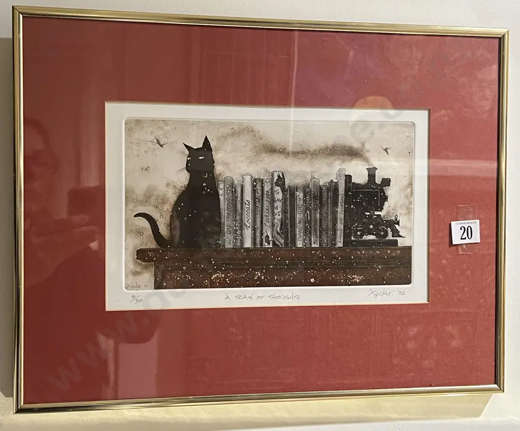 Gary Tricker - A Train of Thoughts - Etching Image 1++