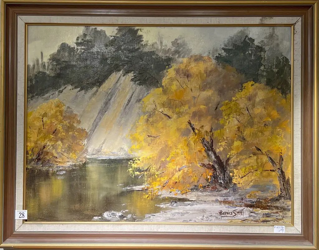 Bernice Smart - Autumn Willows - Oil on board Image 1++