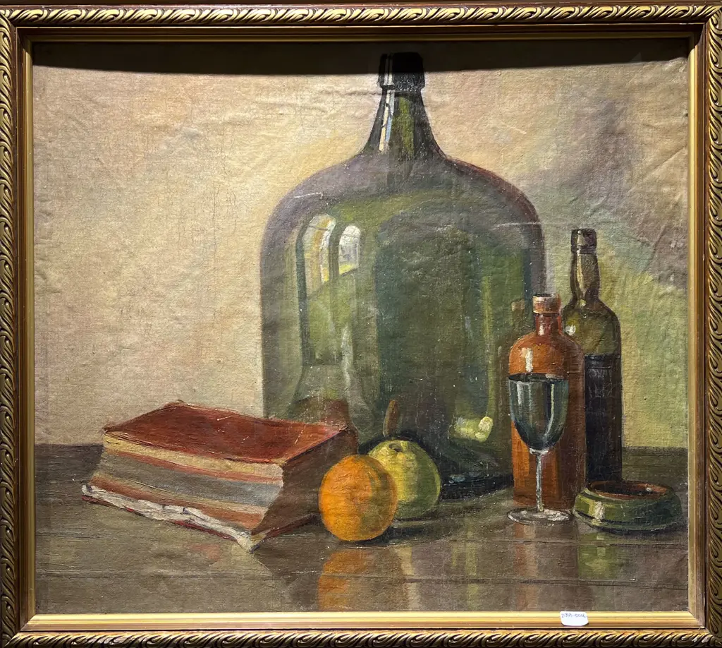 Unsigned - Still Life -  Oil on Canvas Board Image 1++