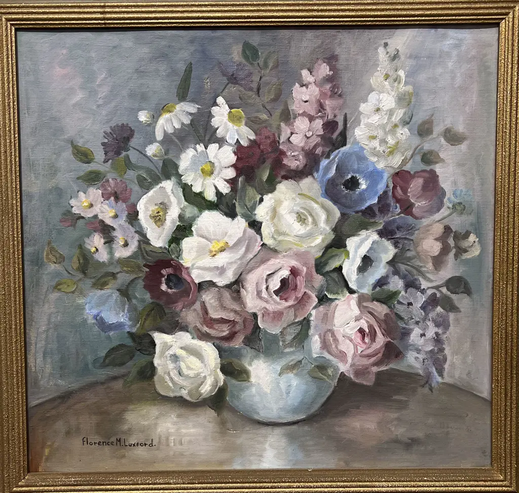 Florence Luxford -  Spring Still Life - Oil on Board Image 1++