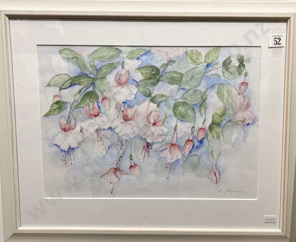 B Yeoman - Fuschias - Watercolour Image 1++