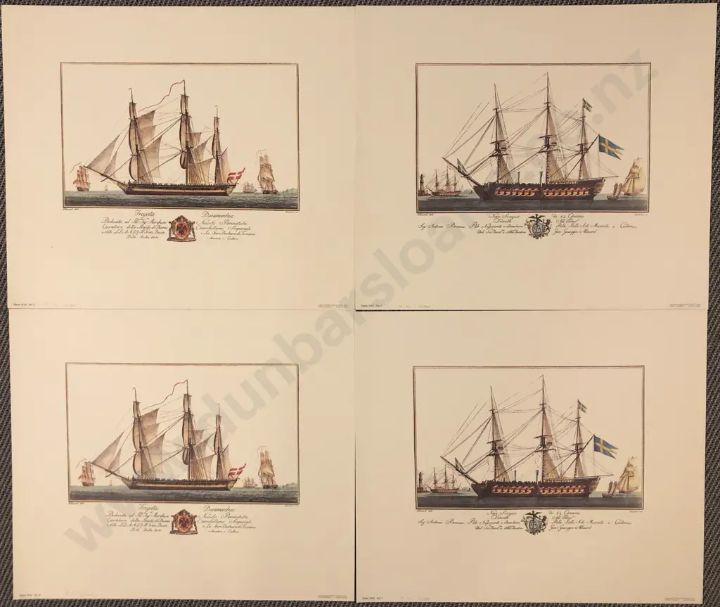 Six Reproduction Prints - Sailing Ships Image 1++