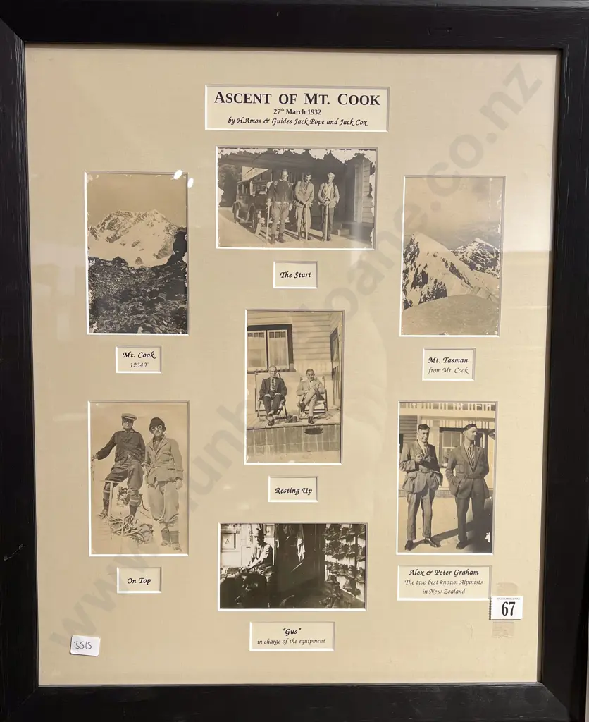 Ascent of Mt Cook Framed Photo Display Image 1++