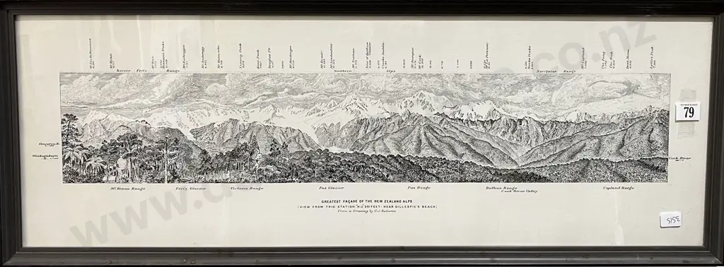Greatest Facade of New Zealand Alps Print Image 1++