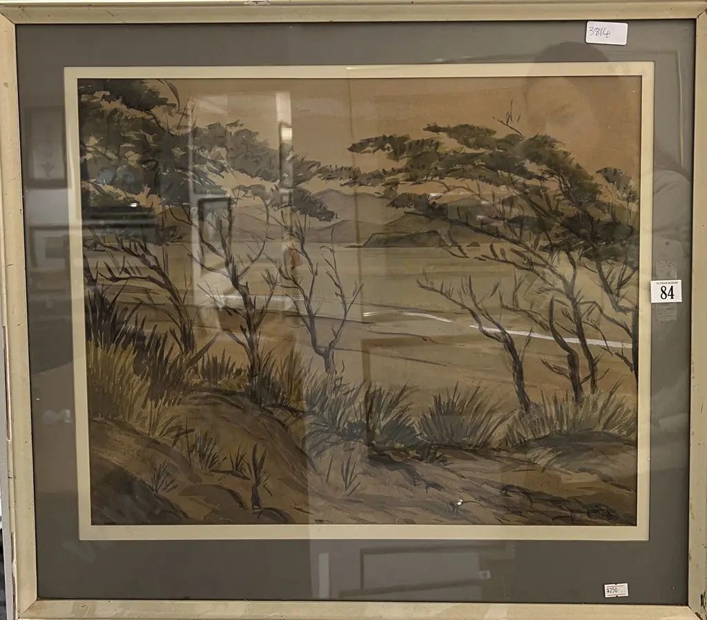 G Packwood "Near Rona Bay" Watercolour on Paper Image 1++