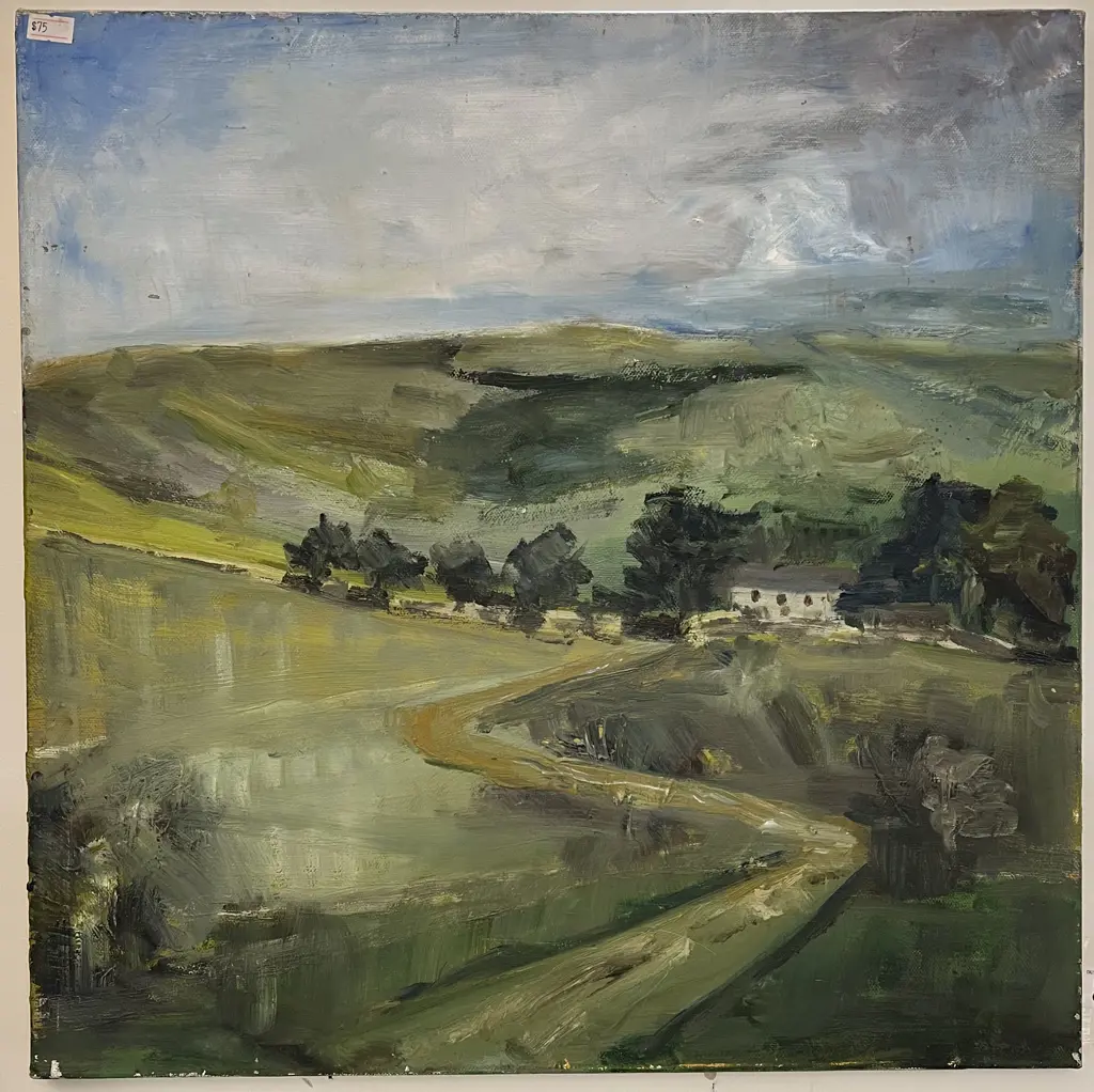 Unknown Artist - Landscape - Oil on Canvas Image 1++