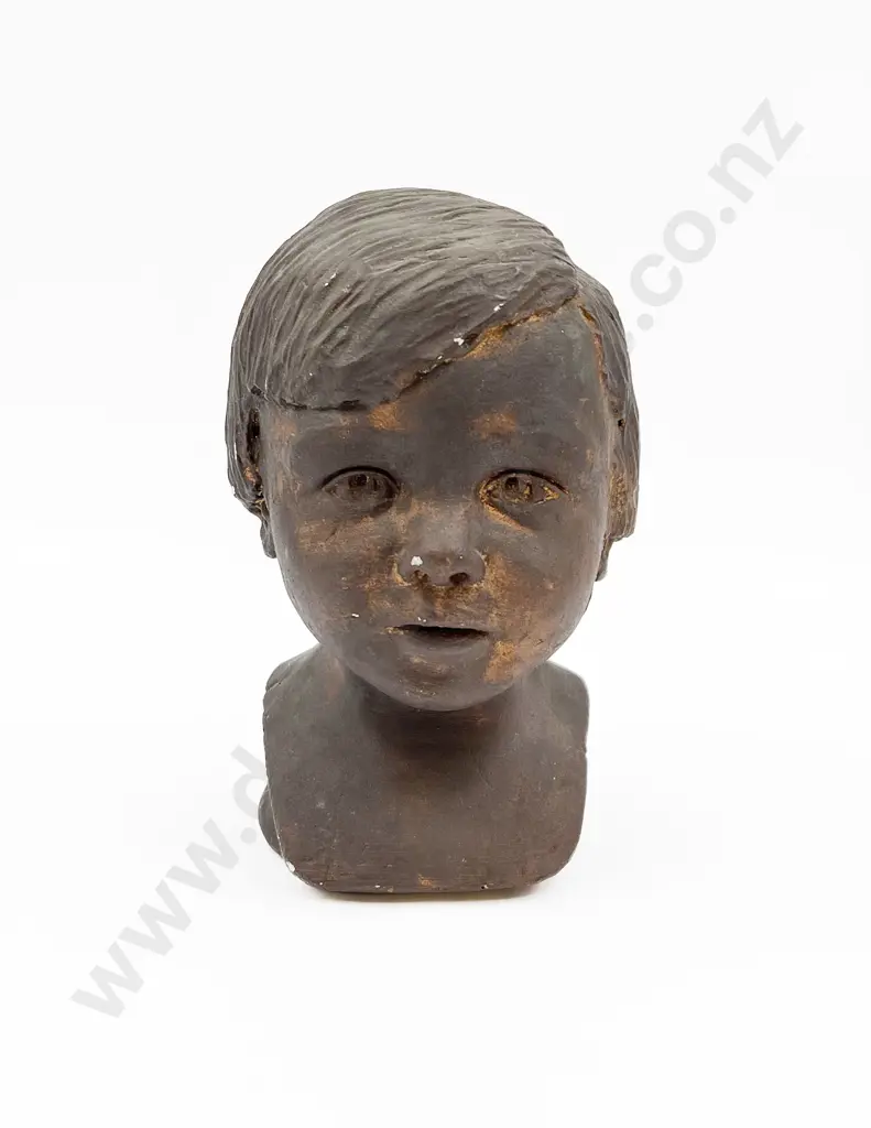 Plaster Bust of Child Image 1++