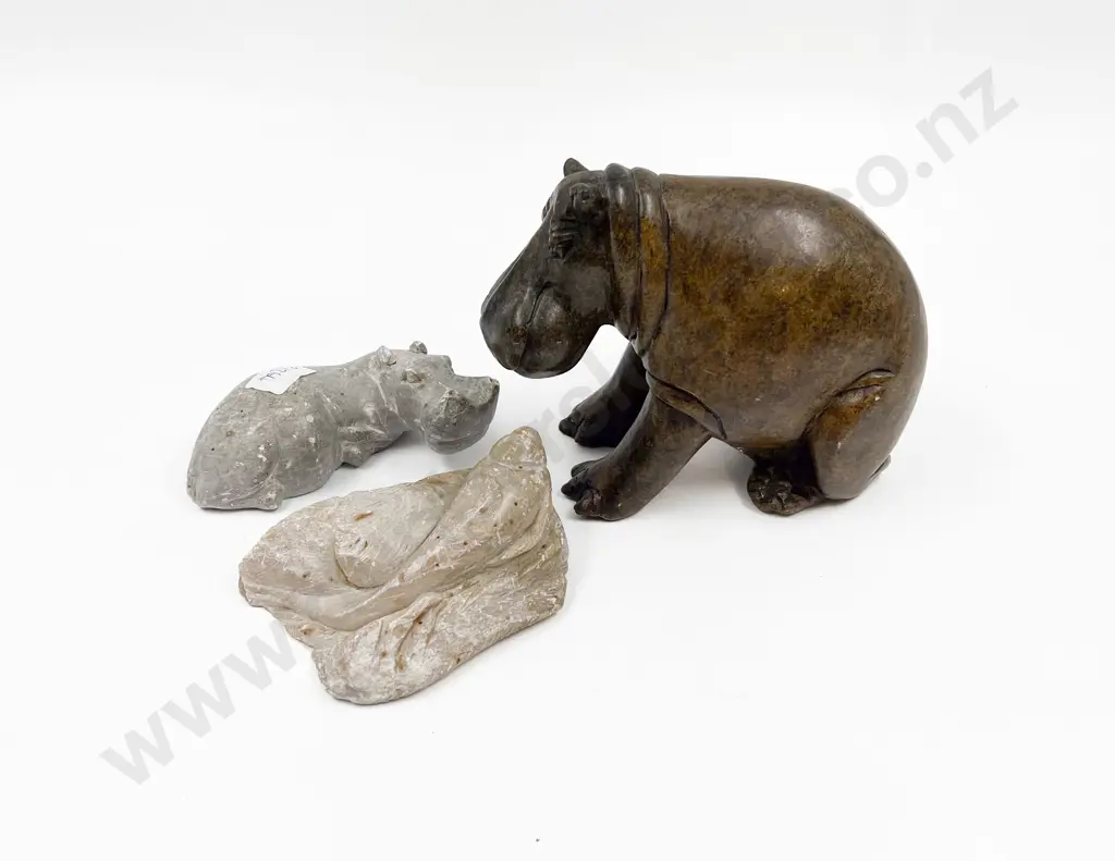 Three Hard Stone Animal Ornaments Image 1++