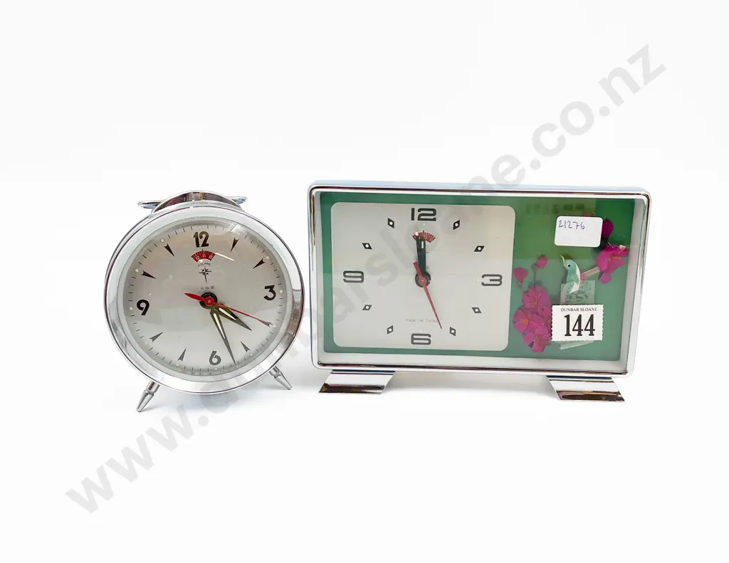 Two Boxed Retro Alarm Clocks Image 1++