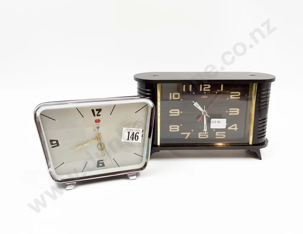 Two Boxed Retro Alarm Clocks Image 1++