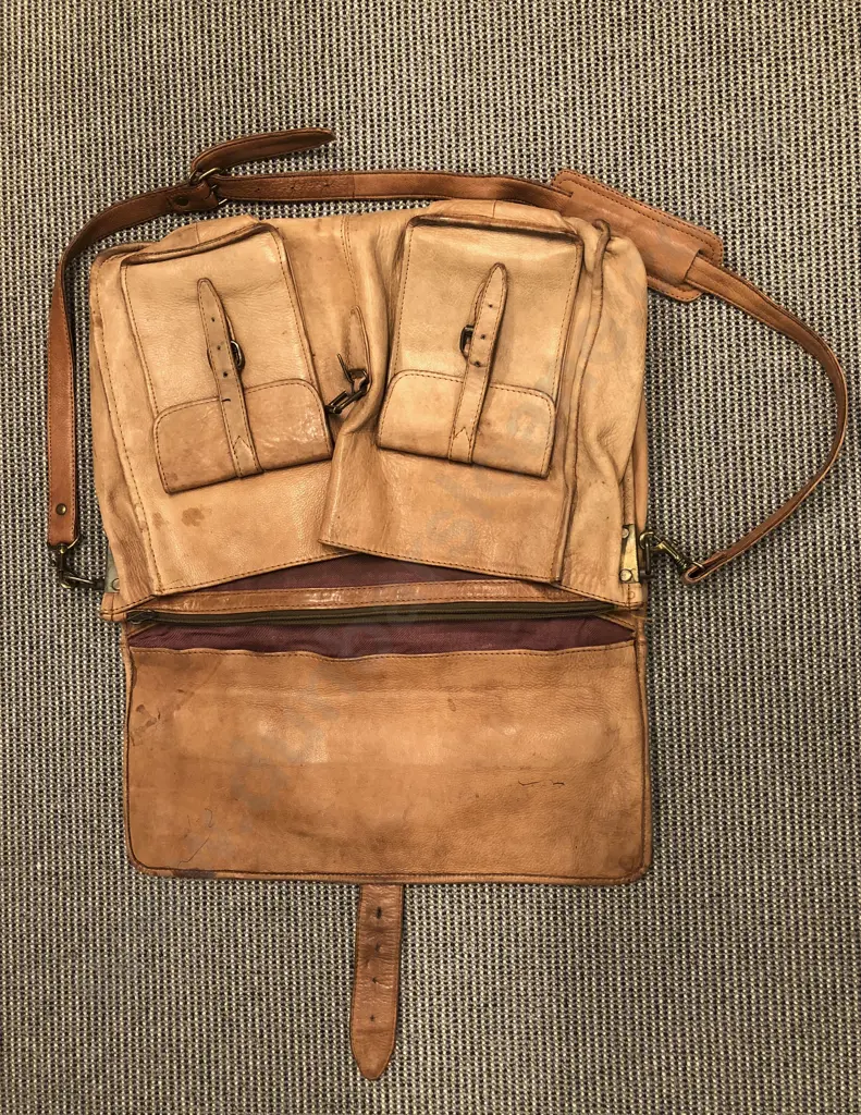 Vintage Leather Satchel Image 1++