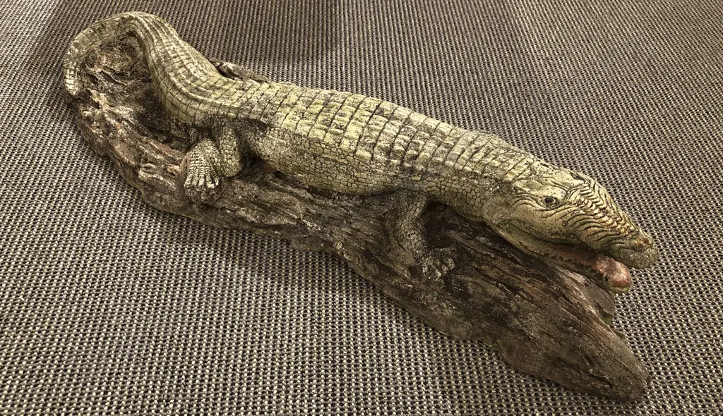 Concrete Crocodile Garden Ornament Image 1++