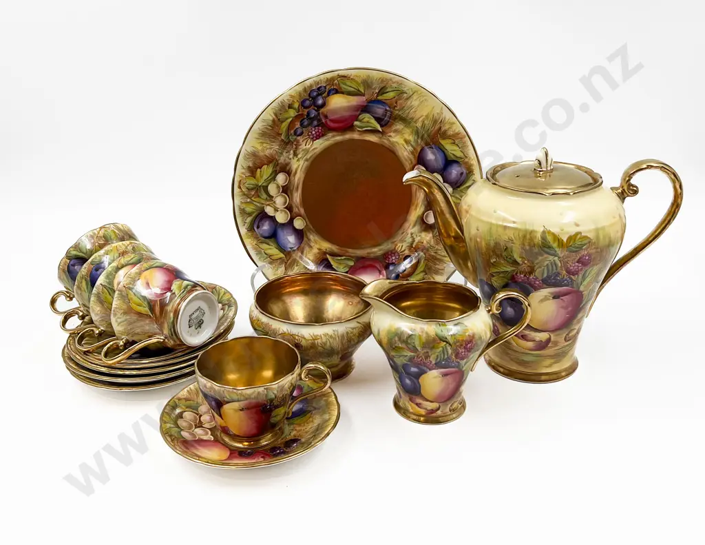 Aynsley Orchard Gold Coffee Set Image 1++