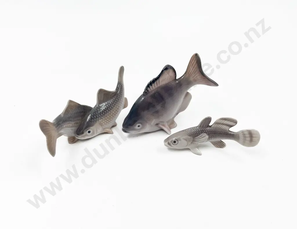 Three Royal Copenhagen Fish Ornaments Image 1++