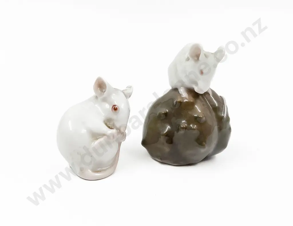 Two B & G Mice Ornaments Image 1++