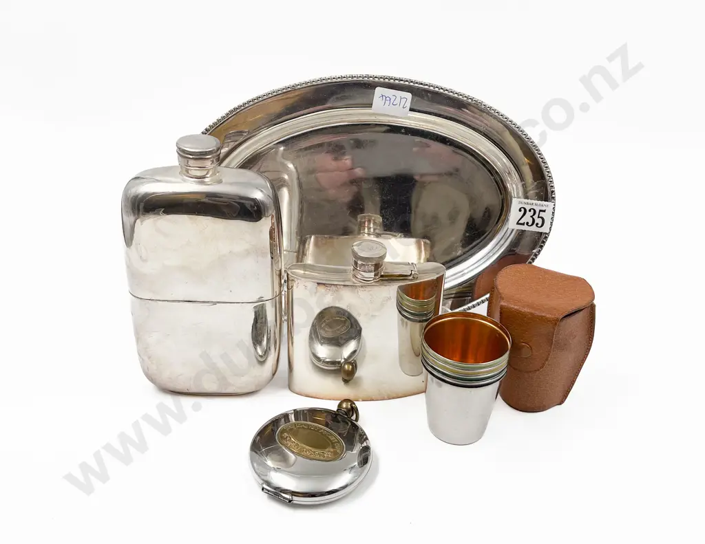 Two Plated Flasks Image 1++