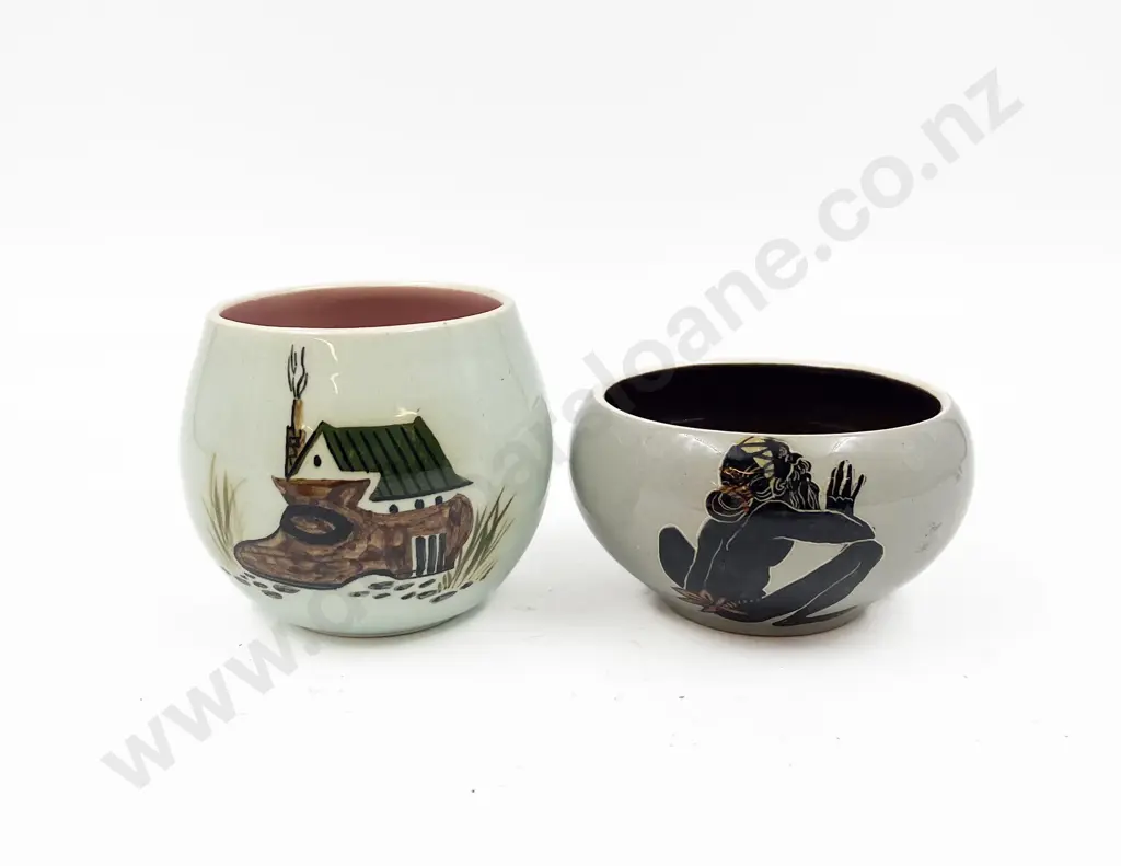 Two Hand Painted Martin Boyd Bowls Image 1++
