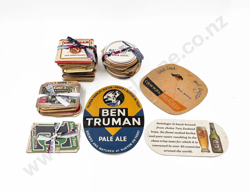 Quantity of Assorted Vintage Beer Coasters Image 1++