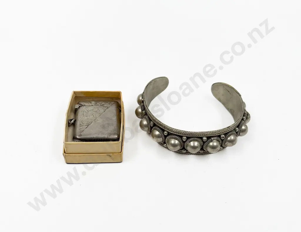 S/S Vesta Case and Silver Cuff Bracelet Image 1++
