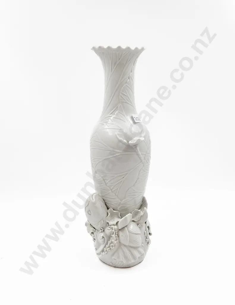Large Blanc de Chine Vase Image 1++