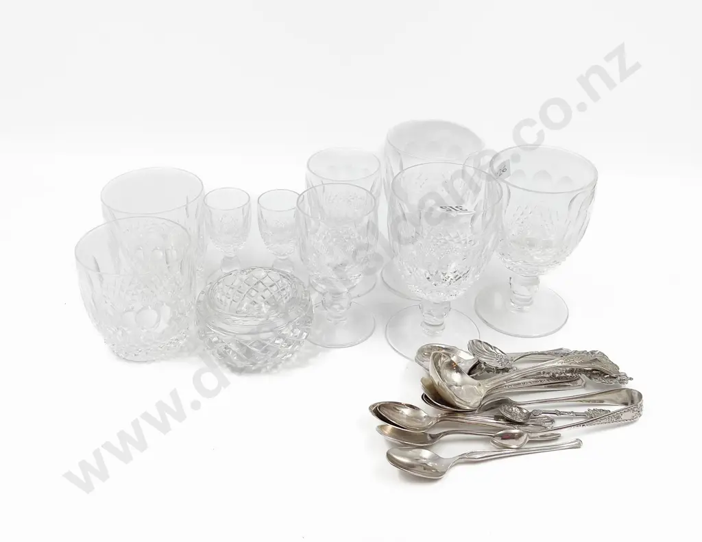 Ten Assorted Pieces of Waterford Crystal together with Small Assortment of Cutlery Image 1++