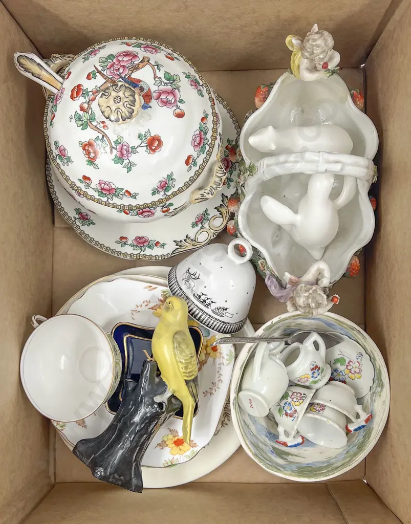 Box of Assorted China Image 1++