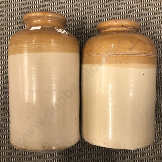 Two Stoneware Crocks