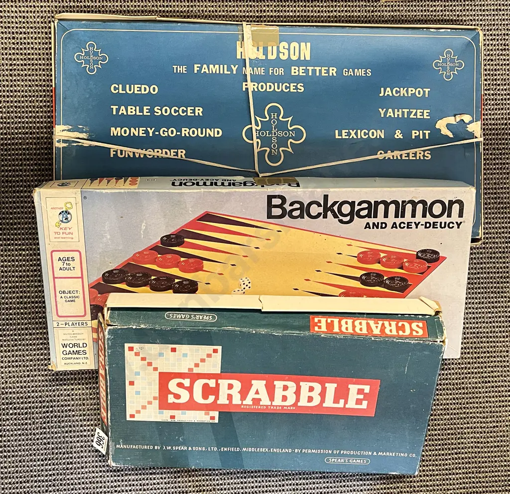 Three Vintage Boardgames Image 1++