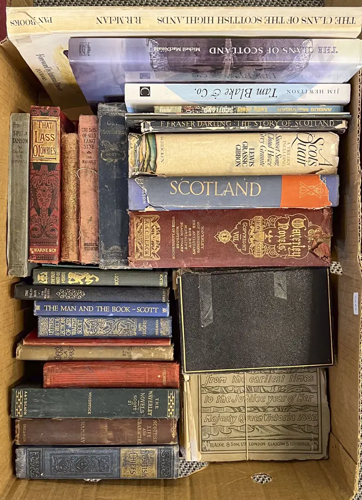 Box of Scottish Reference Books and Novels Image 1++