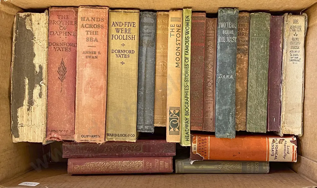 Box of Early 1900's Novels Image 1++