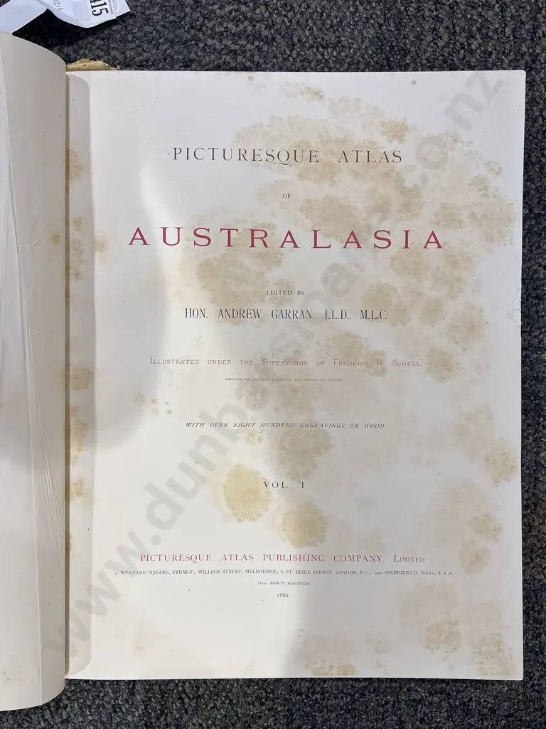 Picturesque Atlas of Australasia - Volume 1 Image 1++