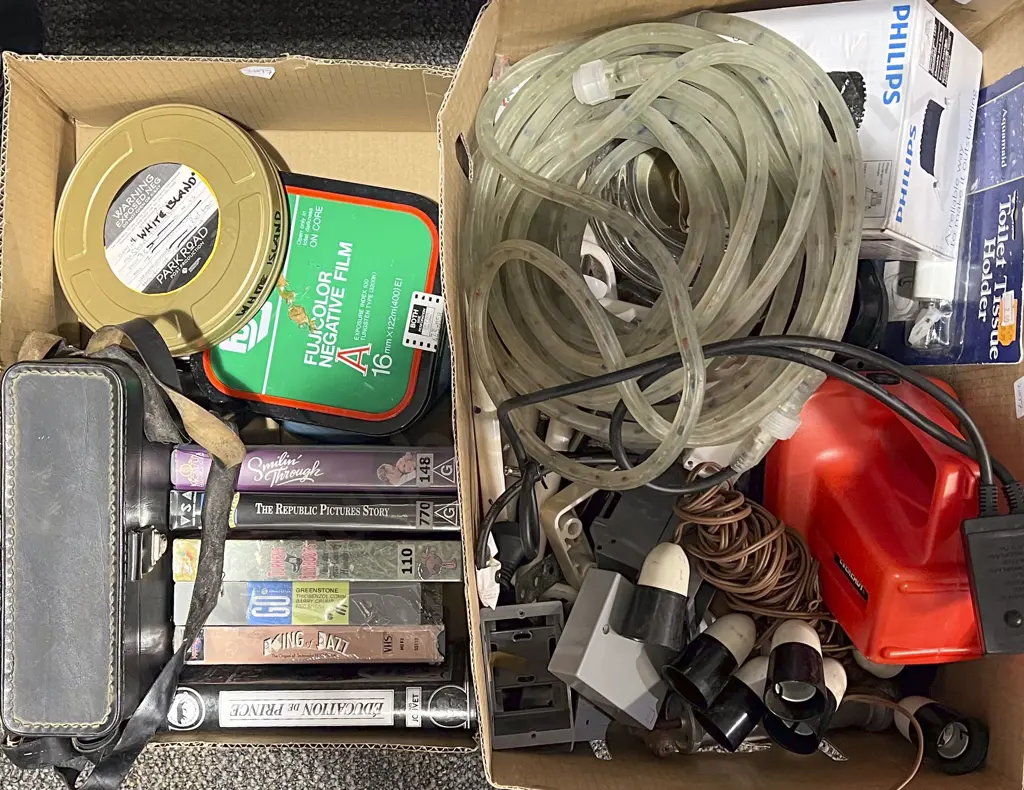 Two Boxes of Assorted Vintage Electronics etc Image 1++