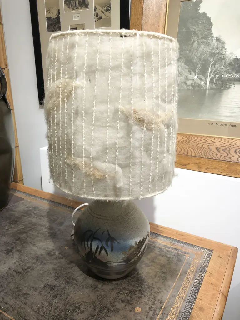 Pottery Lamp Base together with Shade Image 1++
