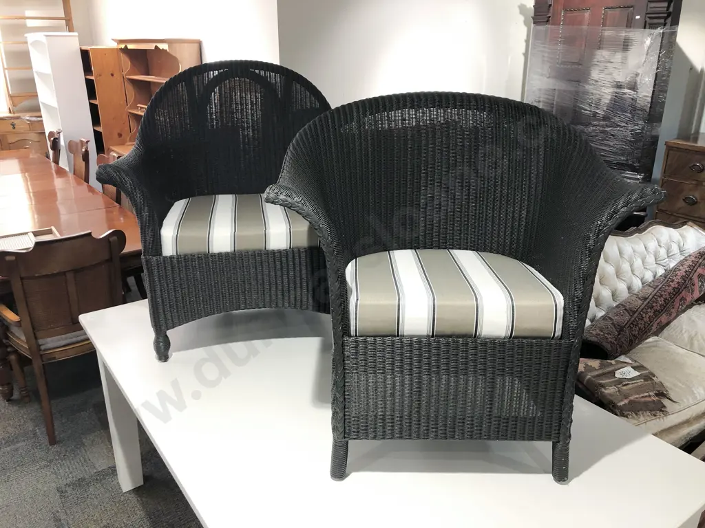 Two Lusty Lloyd Loom Armchairs Image 1++
