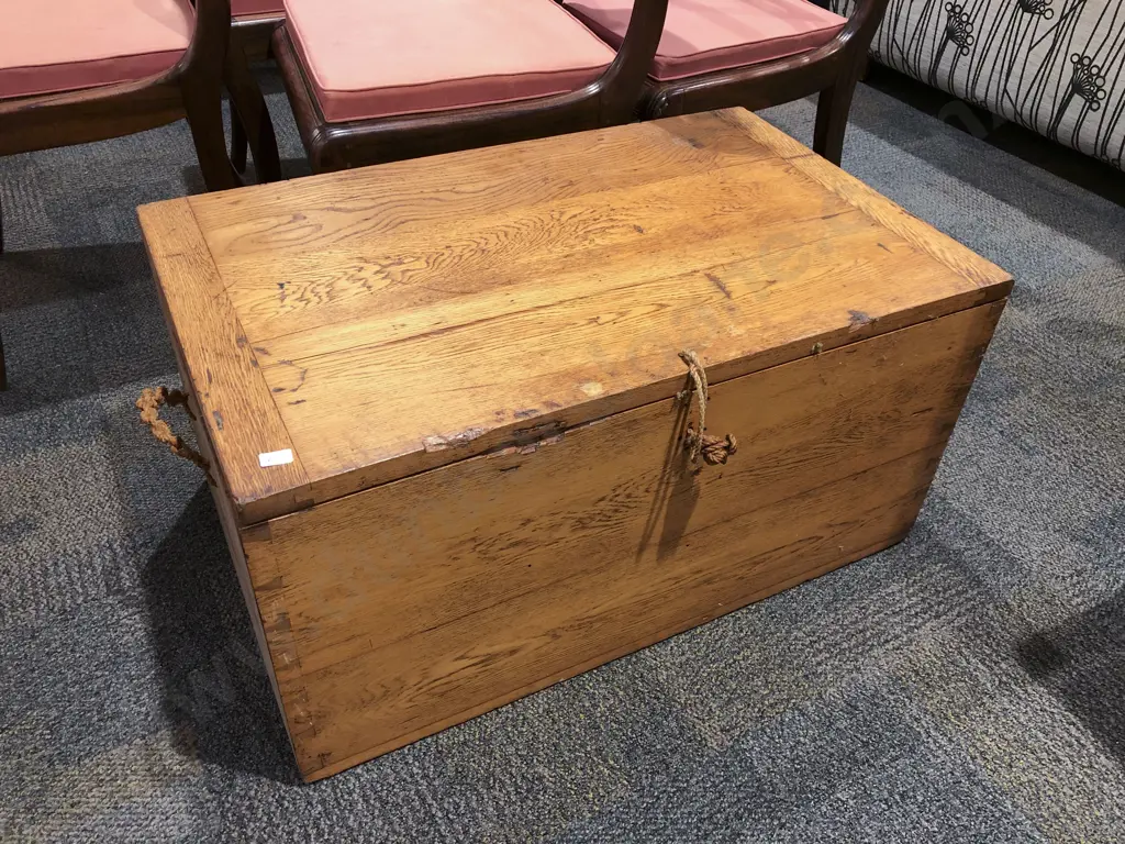 Vintage Oak Tool Chest Image 1++