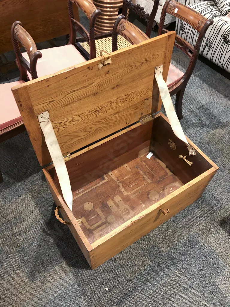 Vintage Oak Tool Chest Image 1++